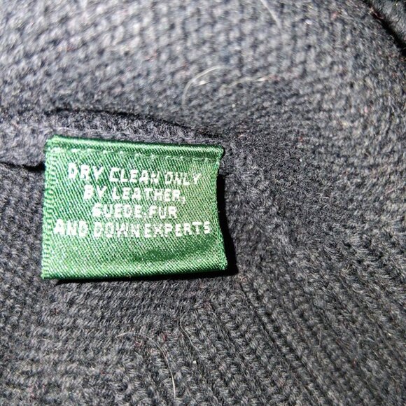 Lauren Ralph Lauren Leather Trim 1/4 Zip Mock Neck Cotton Sweater Sz XL - Picture 5 of 5